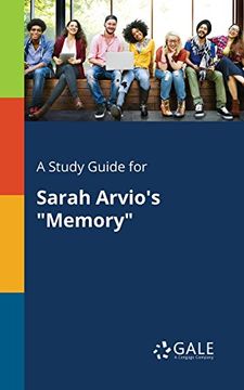 portada A Study Guide for Sarah Arvio's "Memory"