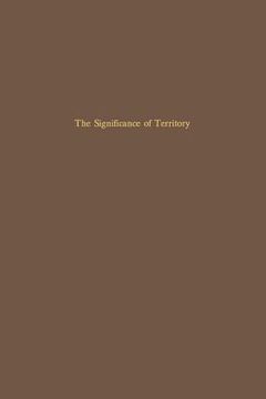 portada the significance of territory