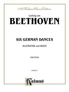 portada six german dances: and allemande and waltz