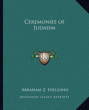 portada ceremonies of judaism (en Inglés)