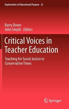 portada critical voices in teacher education