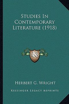 portada studies in contemporary literature (1918) (en Inglés)