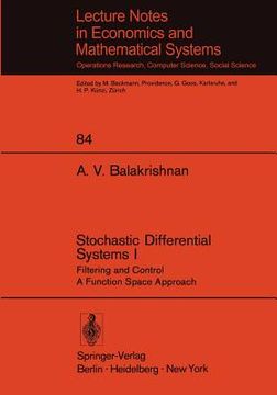 portada stochastic differential systems i: filtering and control a function space approach