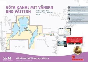 portada Sportbootkarten Satz 14: Göta Kanal mit Vänern und Vättern (Ausgabe 2024/2025) (en Alemán)