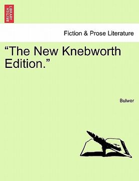 portada "the new knebworth edition." (en Inglés)