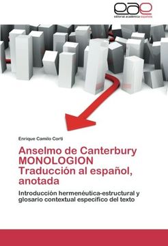 portada Anselmo de Canterbury Monologion Traduccion Al Espanol, Anotada