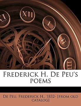 portada frederick h. de peu's poems (in English)