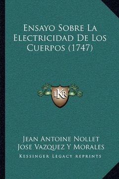 portada Ensayo Sobre la Electricidad de los Cuerpos (1747) (in Spanish)