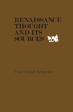 portada Renaissance Thought and its Sources (en Inglés)