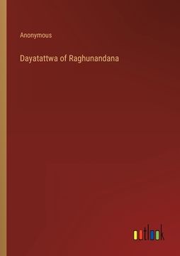 portada Dayatattwa of Raghunandana (en Inglés)