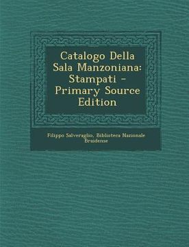 portada Catalogo Della Sala Manzoniana: Stampati (en Italiano)