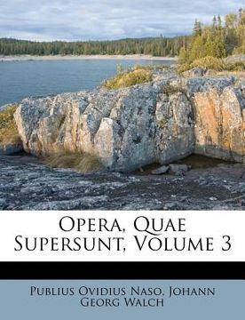 portada opera, quae supersunt, volume 3 (en Inglés)