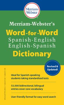 portada Merriam-Webster'S Word-For-Word Spanish-English Dictionary, new Edition, 2021 Copyright, Mass-Market Paperback (en Inglés)