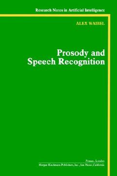 portada prosody and speech recognition (en Inglés)