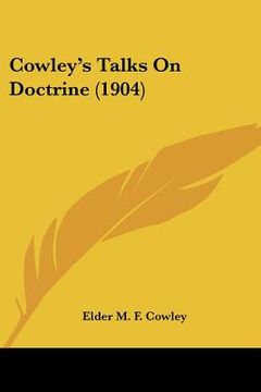 portada cowley's talks on doctrine (1904)