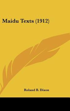 portada maidu texts (1912) (en Inglés)