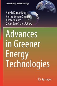 portada Advances in Greener Energy Technologies (en Inglés)