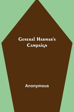 portada General Harmar's Campaign (en Inglés)