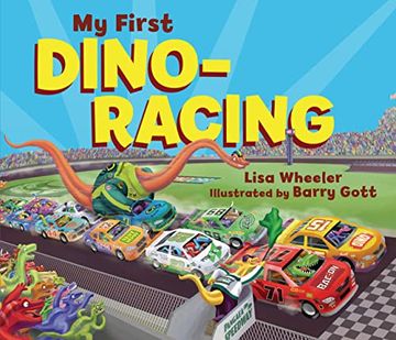 portada My First Dino-Racing (Dino Board Books) (en Inglés)