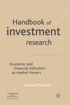 portada Handbook of Investment Research: Economic and Financial Indicators as Market Movers (en Inglés)