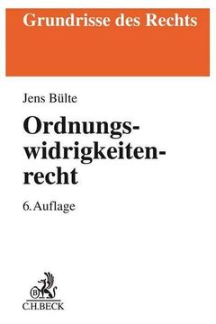 portada Ordnungswidrigkeitenrecht (en Alemán)