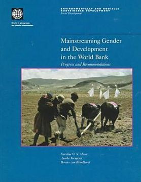 portada mainstreaming gender and development in the world bank: progress and recommendations