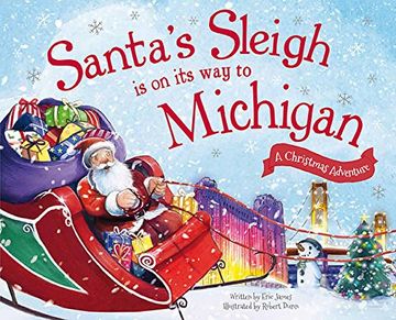 portada Santa's Sleigh Is on Its Way to Michigan: A Christmas Adventure