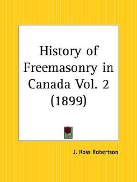 portada history of freemasonry in canada part 2 (en Inglés)