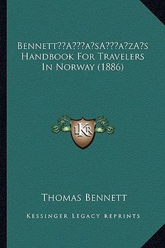 portada bennetta acentsacentsa a-acentsa acentss handbook for travelers in norway (1886) (in English)