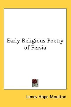 portada early religious poetry of persia