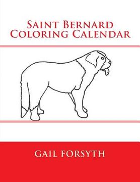 portada Saint Bernard Coloring Calendar (en Inglés)