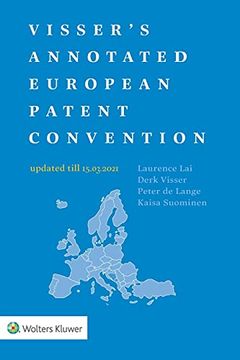 portada Visser'S Annotated European Patent Convention 2021 Edition (en Inglés)