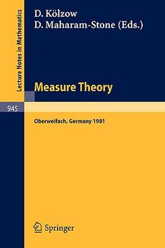 portada measure theory, oberwolfach 1981 (en Inglés)