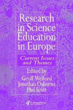 portada research in science education in europe (en Inglés)