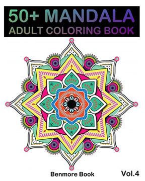 portada 50+ Mandala: Adult Coloring Book 50 Mandala Images Stress Management Coloring Book for Relaxation, Meditation, Happiness and Relief & art Color Therapy(Volume 4) (in English)