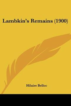 portada lambkin's remains (1900) (en Inglés)