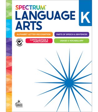 portada Spectrum Language Arts Workbook, Grade K (en Inglés)