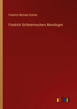 portada Friedrich Schleiermachers Monologen (in German)