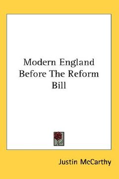portada modern england before the reform bill (in English)