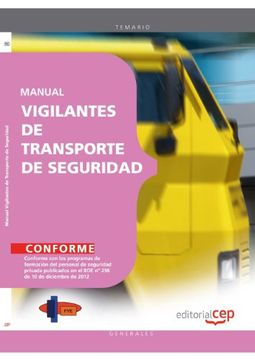 portada Manual Vigilantes de Transporte de Seguridad