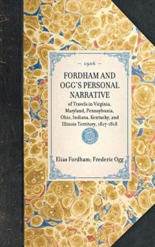 portada Fordham and Ogg's Personal Narrative: 1817-1818 (en Inglés)