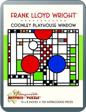 portada frank lloyd wright/coonley window 100 piece tin puzzle (en Inglés)