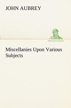 portada miscellanies upon various subjects (in English)