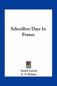 portada schoolboy days in france (in English)