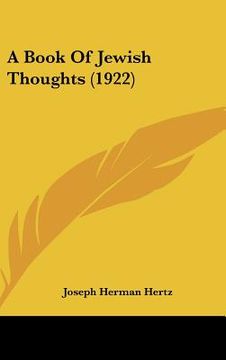 portada a book of jewish thoughts (1922)