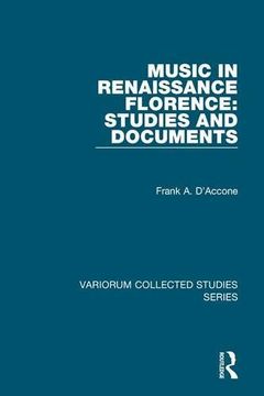 portada Music in Renaissance Florence: Studies and Documents (Variorum Collected Studies) (en Inglés)