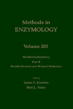 portada metallobiochemistry, part b: metallothionein and related molecules: volume 205: metallobiochemistry part b (en Inglés)