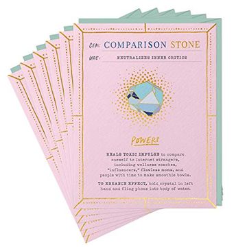 portada 6-Pack em & Friends Comparison Stone Fantasy Stone Greeting Cards and Envelopes (no Pin) (in English)