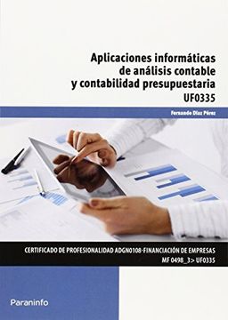 portada Aplicaciones Informáticas De Análisis Contable Y Contabilidad Presupuestaria (Cp - Certificado Profesionalidad) (in Spanish)