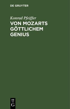 portada Von Mozarts Göttlichem Genius: Eine Kunstbetrachtung auf der Grundlage der Schopenhauerschen Philosophie (en Alemán)